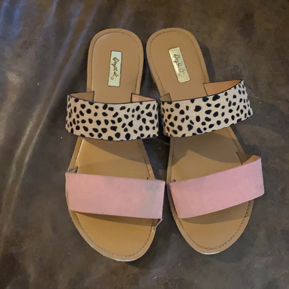 Qupid leopard print and pink flats - Picture 2 of 2